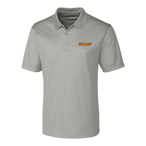  C&B Silver Clique Ice Pique Polo - UTRGV Primary Logo