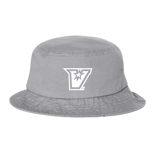  Sportsman Grey Bucket Hat - V Secondary Logo