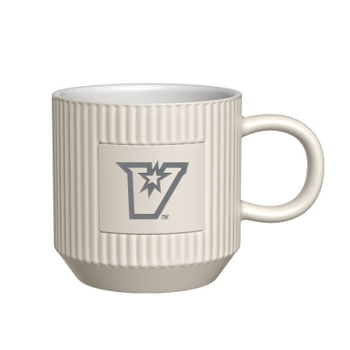  First Light Ivory Ceramic Mug - V Secondary Logo Engraved