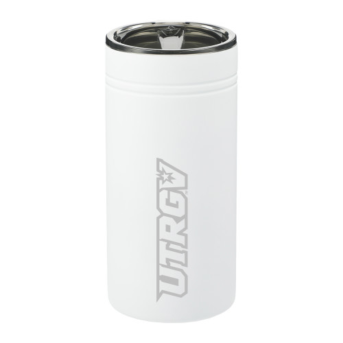  Sherpa Vacuum White Tumbler & Insulator 12oz - UTRGV Primary Logo Engraved