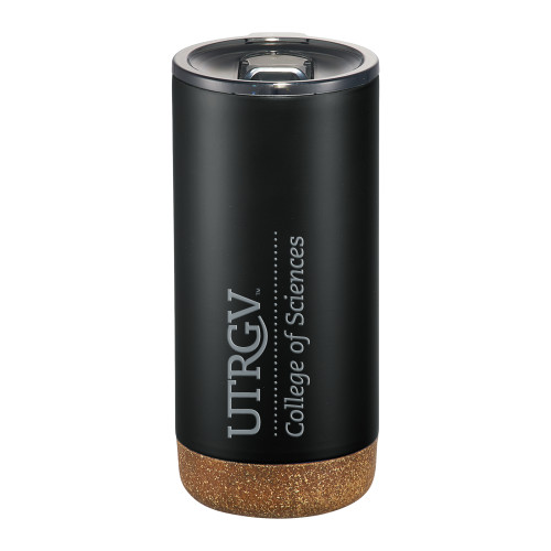  Valhalla Vacuum Insulated Black Tumbler 16oz - UTRGV - College of Sciences Engraved