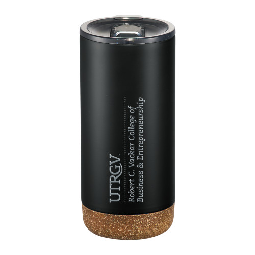  Valhalla Vacuum Insulated Black Tumbler 16oz - UTRGV - Robert C Vackar College of Business and Entrepreneurship Engraved