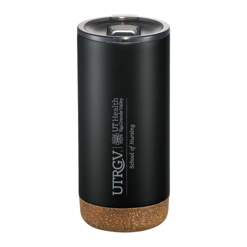  Valhalla Vacuum Insulated Black Tumbler 16oz - UTRGV - School of Nursing Engraved
