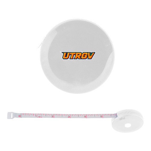  White Round Cloth 60 Inch Tape Measure - UTRGV Primary Logo
