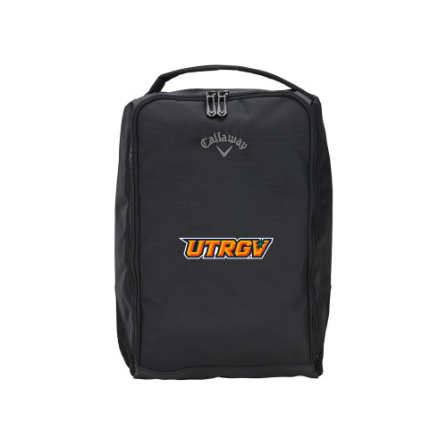  Callaway Clubhouse Black Golf Shoe Bag - UTRGV Primary Logo