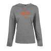 Thumbnail image for  Womens Grey Heather Long Sleeve Hooded Tee