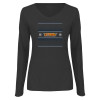 Thumbnail image for  Womens Dark Heather Long Sleeve V Neck Tee 