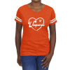 Thumbnail image for  Fall Rush Ladies Orange 60/40 Football Tee