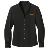 Thumbnail image for  Brooks Brothers Womens Black Long Sleeve Ruffle Collar Blouse