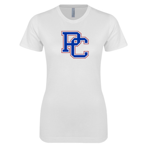  Next Level Womens White Boyfriend Tee - PC