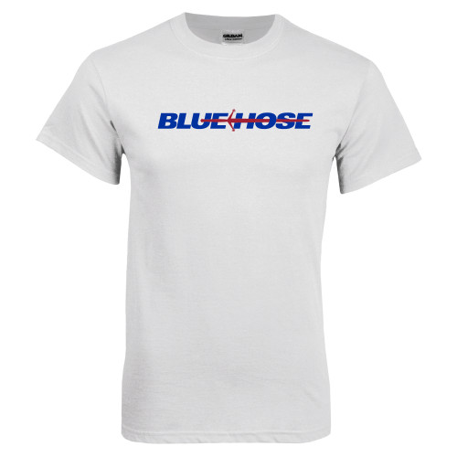  White T Shirt - Blue Hose