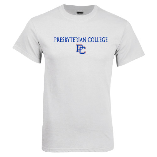  White T Shirt - Presbyterian College w PC