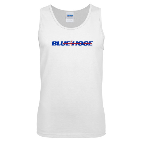  White Tank Top - Blue Hose