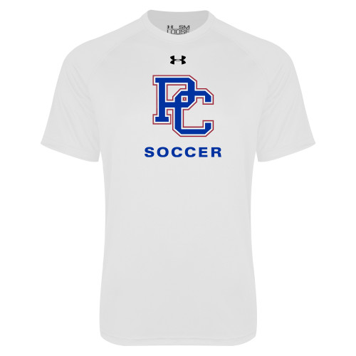 Under Armour White Tech Tee - Soccer