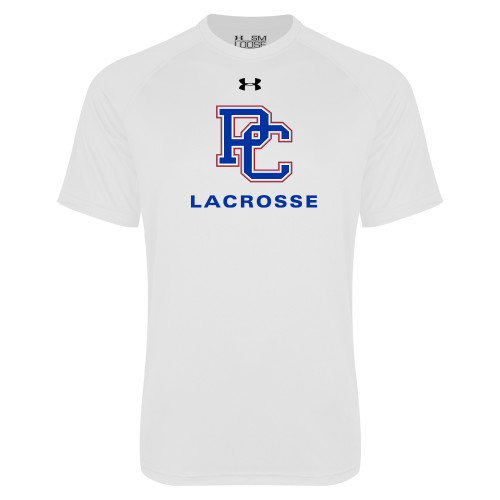  Under Armour White Tech Tee - Lacrosse