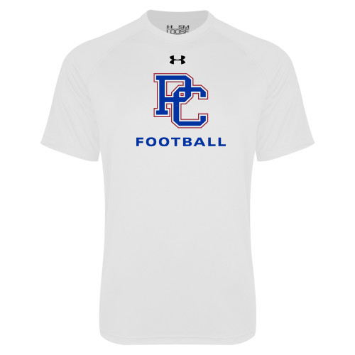  Under Armour White Tech Tee - Football