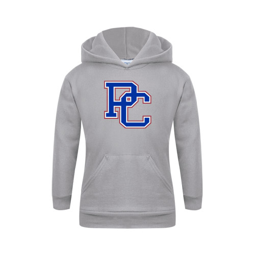  College Youth Grey Fleece Hood - PC