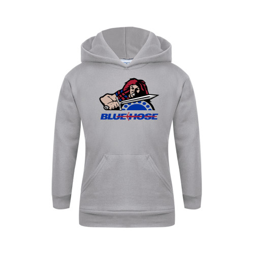  College Youth Grey Fleece Hood - Mascot