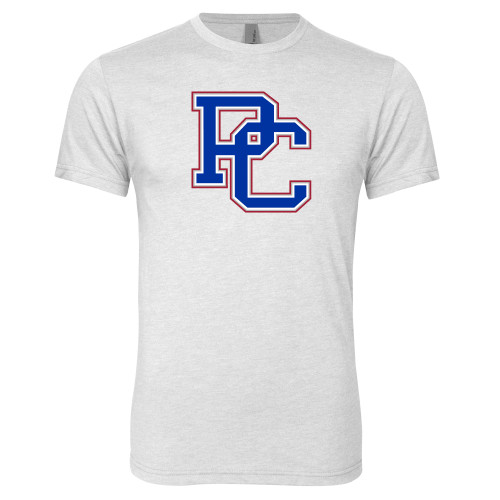  Next Level Heather White Triblend Tee - PC