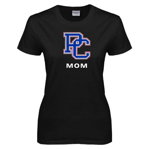  Womens Black Short Sleeve Tee - Mom
