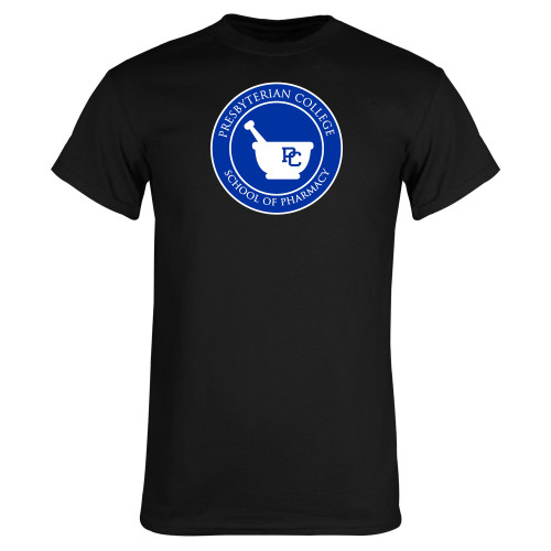  Black T Shirt - Presbyterian College - School of Pharmacy Seal