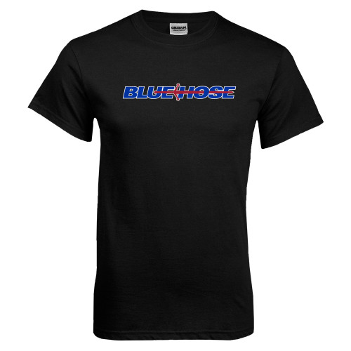  Black T Shirt - Blue Hose