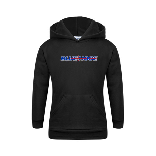  College Youth Black Fleece Hoodie - Blue Hose