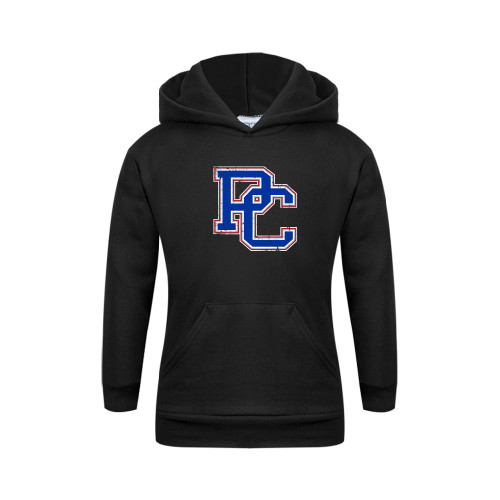  College Youth Black Fleece Hoodie - PC Distressed