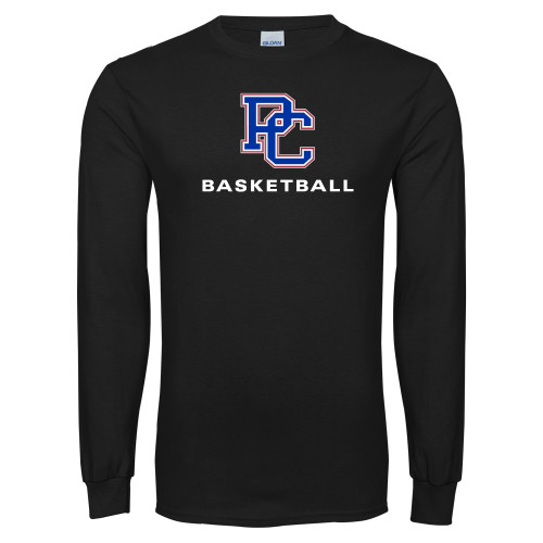  Black Long Sleeve T Shirt - Basketball