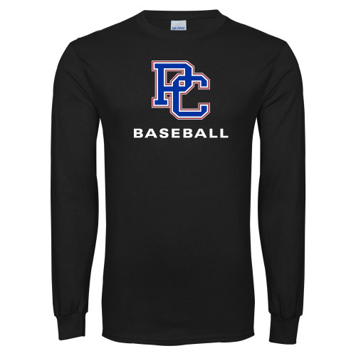  Black Long Sleeve T Shirt - Baseball