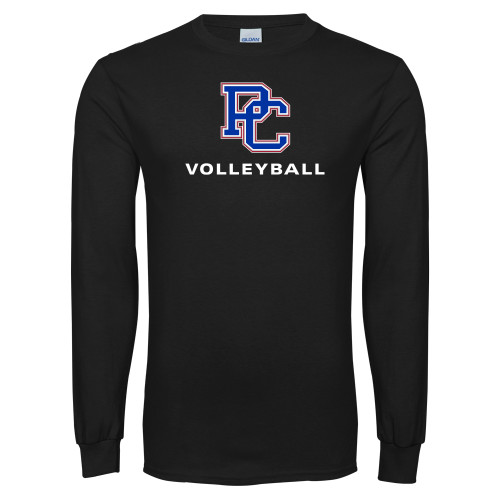  Black Long Sleeve T Shirt - Volleyball