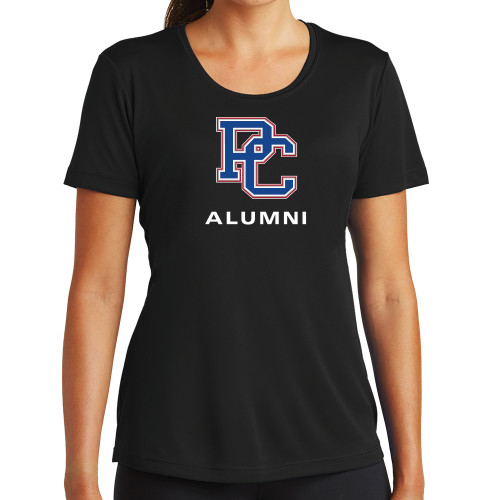 Womens Black Performance Tee - Alumni