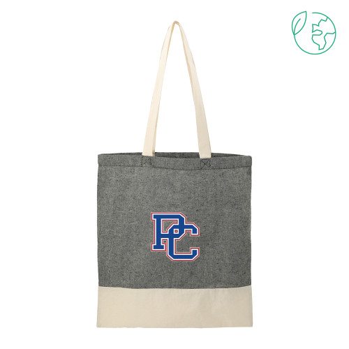  Split Recycled Black Cotton Twill Convention Tote - PC