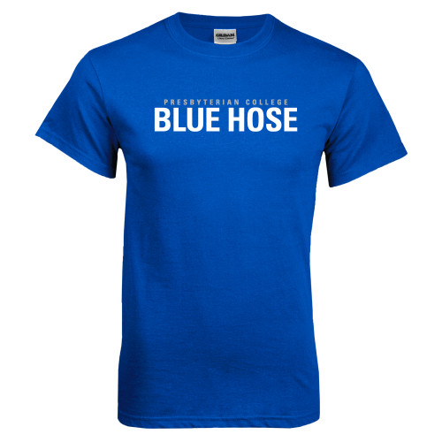  Royal T Shirt - Presbyterian College Blue Hose Stacked