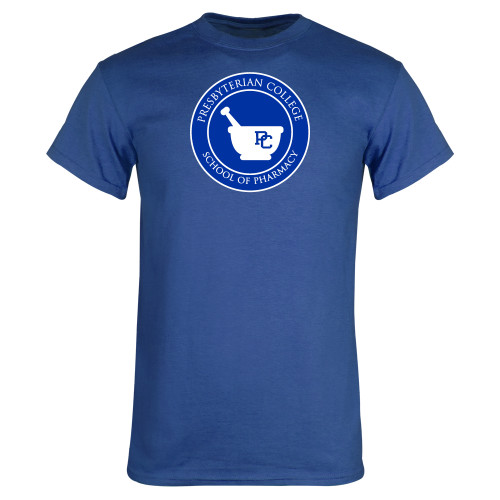  Royal T Shirt - Presbyterian College - School of Pharmacy Seal