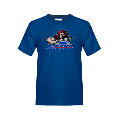  College Youth Royal T Shirt - Mascot