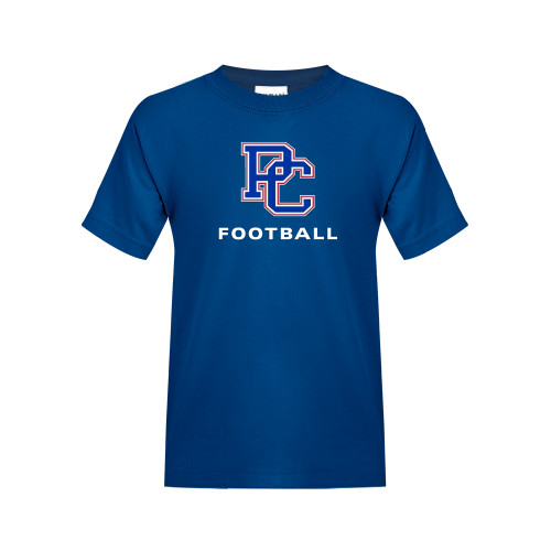  College Youth Royal T Shirt - Football