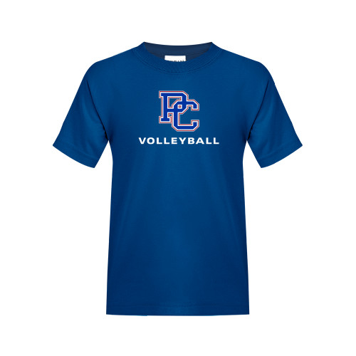  College Youth Royal T Shirt - Volleyball