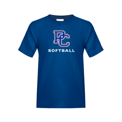  College Youth Royal T Shirt - Softball