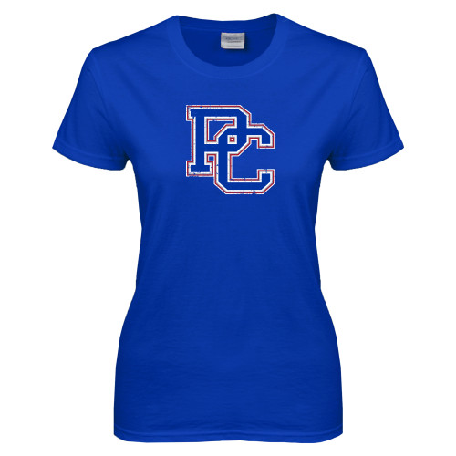  Womens Royal Short Sleeve Tee - PC Distressed
