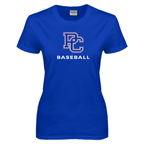  Womens Royal Short Sleeve Tee - Baseball