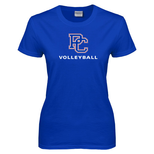  Womens Royal Short Sleeve Tee - Volleyball