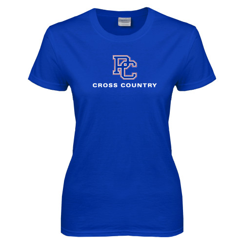  Womens Royal Short Sleeve Tee - Cross Country
