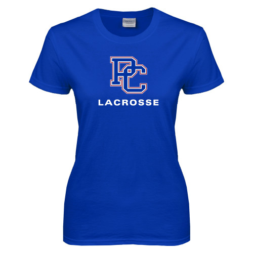  Womens Royal Short Sleeve Tee - Lacrosse
