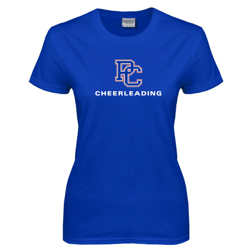  Womens Royal Short Sleeve Tee - Cheerleading