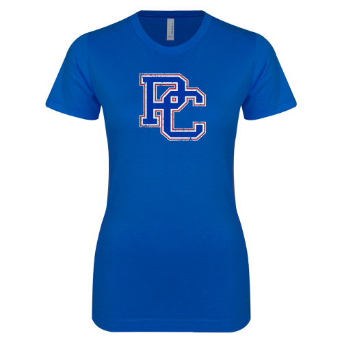  Next Level Womens Royal Boyfriend Tee - PC Distressed