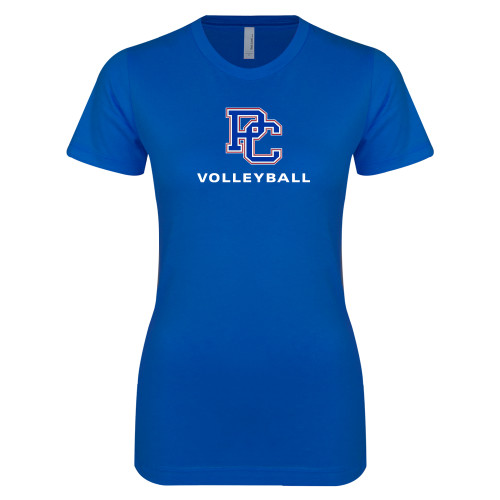 Next Level Womens Royal Boyfriend Tee - Volleyball