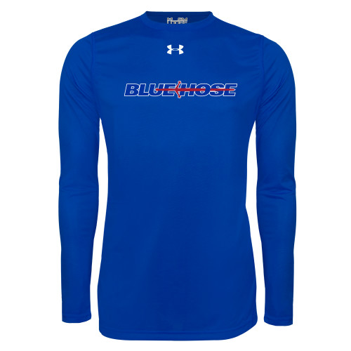  Under Armour Royal Long Sleeve Tech Tee - Blue Hose