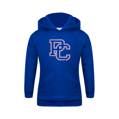  College Youth Royal Fleece Hoodie - PC Distressed