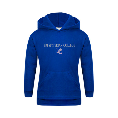  College Youth Royal Fleece Hoodie - Presbyterian College w PC